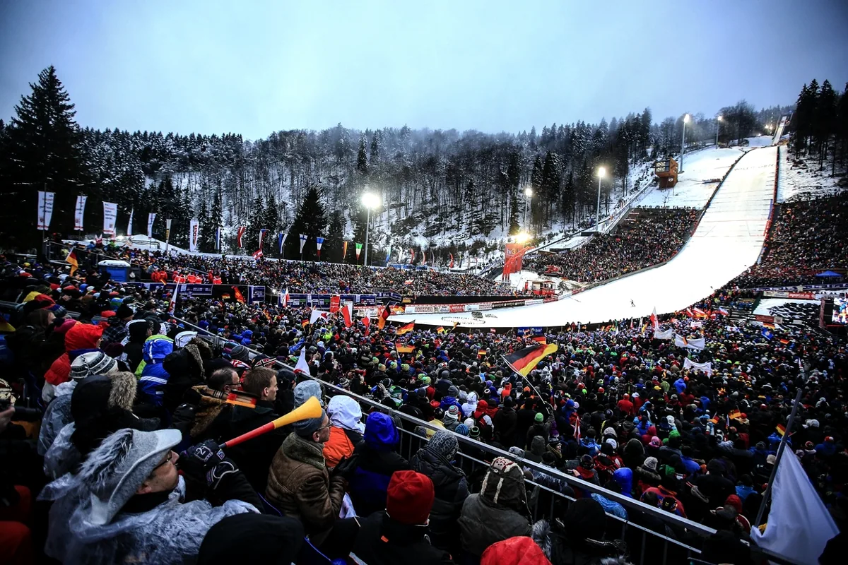 Mühlenkopfschanze in Willingen im Winter